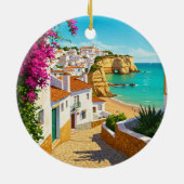 Algarve Portugal Reizen Keramisch Ornament (Achterkant)