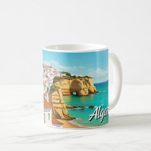 Algarve Portugal Reizen Koffiemok (Voorkant rechts)