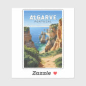 Algarve Portugal Reizen Kunst Vintage Sticker (Vel)
