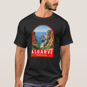 Algarve Portugal Reizen Kunst Vintage T-shirt