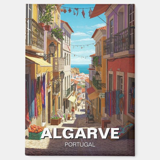 Algarve Portugal Reizen Magneet (Voorkant)