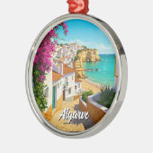 Algarve Portugal Reizen Metalen Ornament (Links)