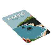 Algarve Portugal Retro Travel Art  Magneet (Rechterzijde)