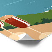 Algarve Portugal Retro Travel Art  Poster (Hoek)