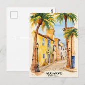 Algarve Portugal Schilderachtig Briefkaart – Kustr (Voorkant / Achterkant)