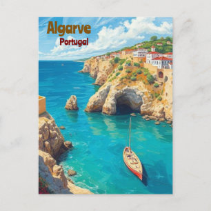 Algarve Portugal Schilderachtig Briefkaart – Kustr