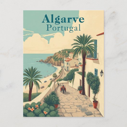 Algarve Portugal  Strandreizen Briefkaart (Voorkant)