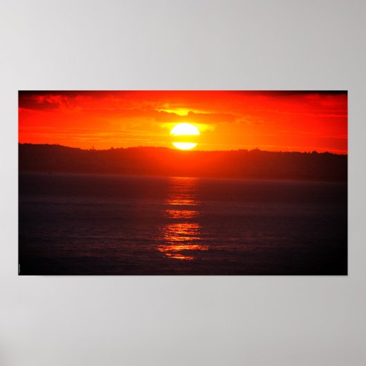Algarve - Portugal - Sunset - Sonnenuntergang Poster (Voorkant)