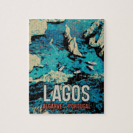 Algarve Portugal vintage Legpuzzel (Verticaal)