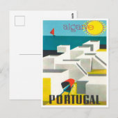Algarve, Portugal Vintage Travel Briefkaart (Voorkant / Achterkant)