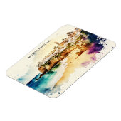 Algarve Portugal Waterverf Reizen Magneet (Linkerzijde)