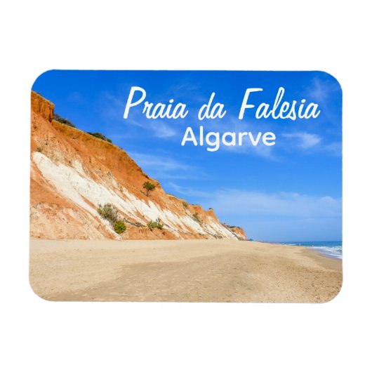 Algarve Praia da Falesia Portugal Souvenir Magneet (Horizontaal)