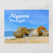 Algarve Rocks op het strand in Portugal Briefkaart (Voorkant)