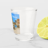 Algarve Strand en rotsen in Portugal Souvenir Shot Glas (Rechts)