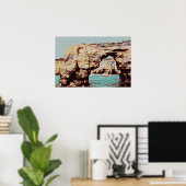 Algarve strand Portugal Poster van het oogstjaar (Thuiskantoor)