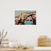 Algarve strand Portugal Poster van het oogstjaar (Keuken)