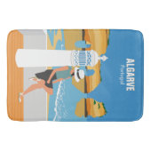 Algarve strandmeisje op  manier badmat (Voorkant)