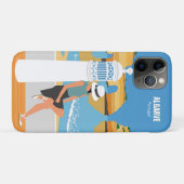 Algarve strandmeisje op manier Case-Mate iPhone case (Achterkant (horizontaal))