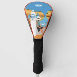 Algarve strandmeisje op manier golfheadcover