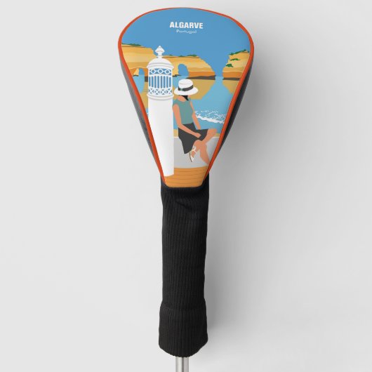 Algarve strandmeisje op manier golfheadcover (Voorkant)