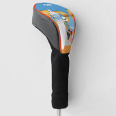 Algarve strandmeisje op manier golfheadcover (Schuin)
