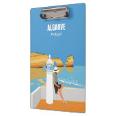 Algarve strandmeisje op  manier klembord (Links)