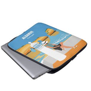 Algarve strandmeisje op manier laptop sleeve