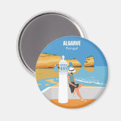 Algarve strandmeisje op  manier magneet (Voorkant / Achterkant)