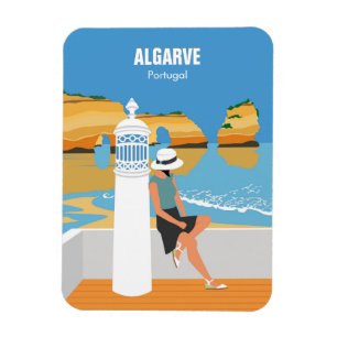 Algarve strandmeisje op  manier magneet