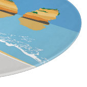 Algarve strandmeisje op manier snijplank (Hoek)