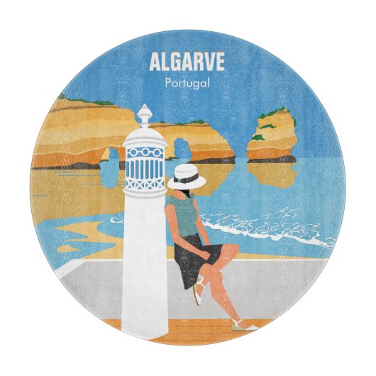 Algarve strandmeisje op manier snijplank (Voorkant)