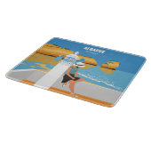 Algarve strandmeisje op  manier snijplank (Hoek)