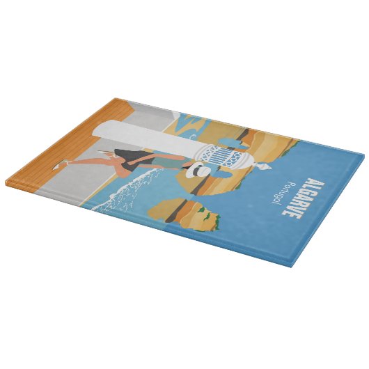 Algarve strandmeisje op  manier snijplank (Hoek)