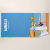 Algarve strandmeisje op  manier strandlaken (Voorkant)