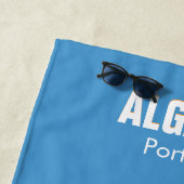 Algarve strandmeisje op  manier strandlaken (In situ)