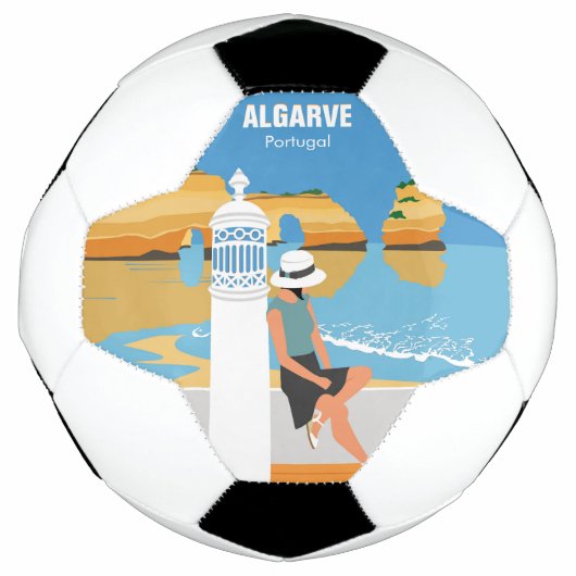 Algarve strandmeisje op manier voetbal (Voorkant)