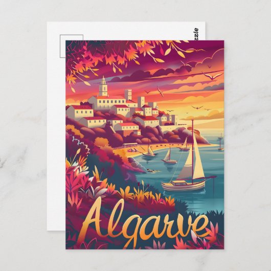 Algarve Sunset Briefkaart (Voorkant / Achterkant)