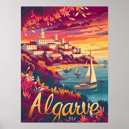 Algarve Sunset Poster (Voorkant)