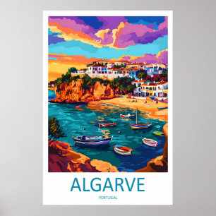 Algarve Vintage Reisposter Ski Nationaal Park Poster