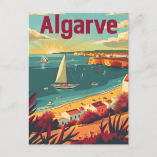 Algarve Vintage reizen Briefkaart