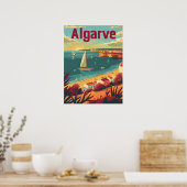 Algarve Vintage reizen Poster (Keuken)