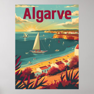 Algarve Vintage reizen Poster