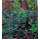 Algas ou corais do mar com efeito onda douchegordijn (Voorkant)