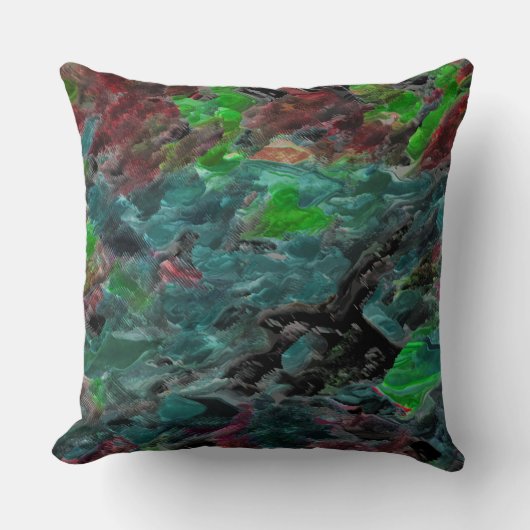 Algas ou corais do mar com efeito onda kussen (Voorkant)