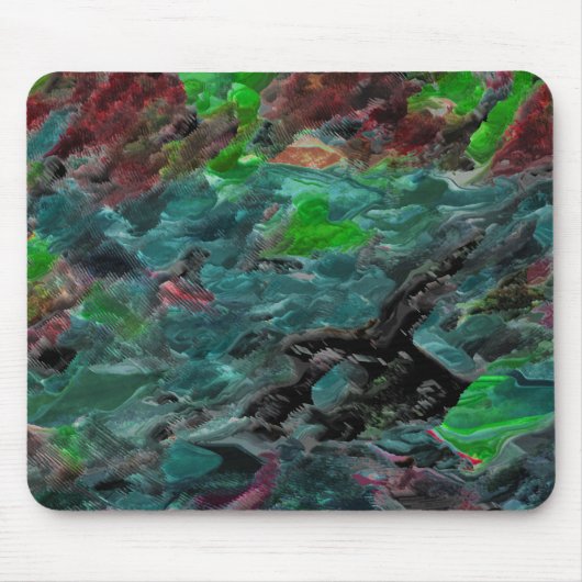 Algas ou corais do mar com efeito onda muismat (Voorkant)