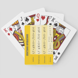 Algebra-afspeelkaarten: Operations Pla Pokerkaarten