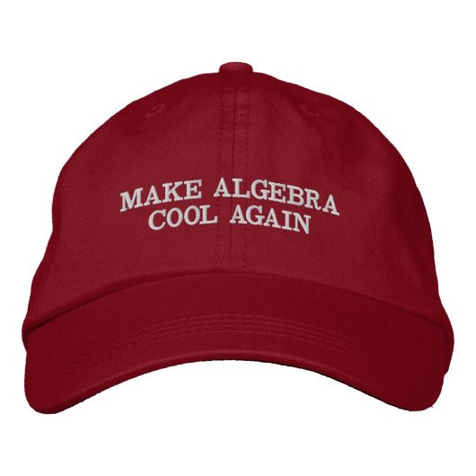 Algebra Cool Opnieuw Wiskunde Parody Pet (Voorkant)