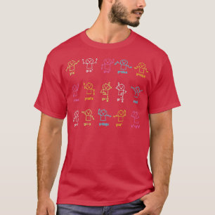 Algebra Dance Funny Graph Figures Wiskunde vergeli T-shirt