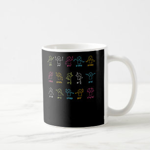 Algebra Dance Graph Figures Wiskunde Teacher Koffiemok