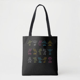 Algebra Dans Grafiek Cijfers Wiskunde Vergelijking Tote Bag